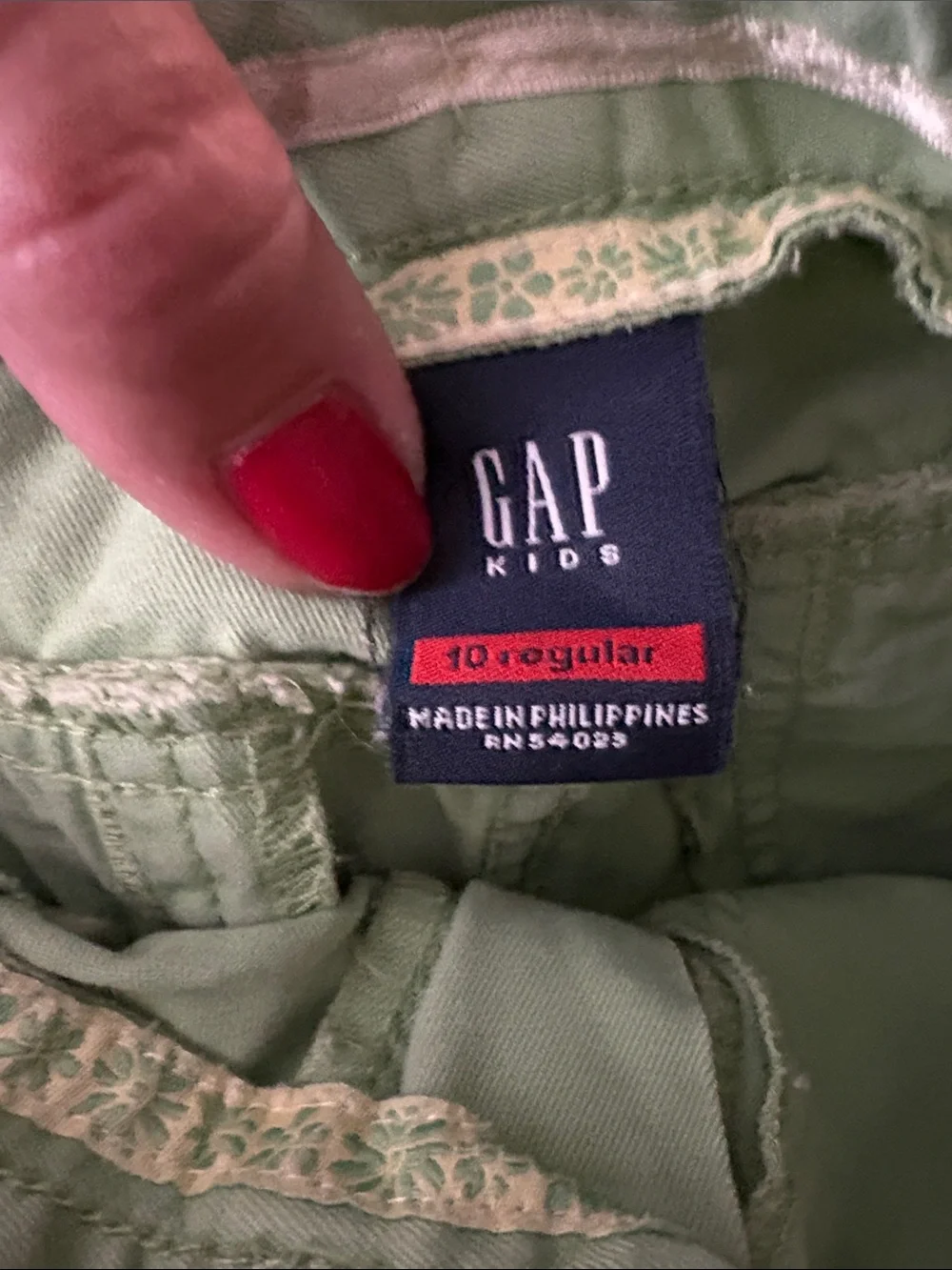 GAP Girls' Casual Shorts Trio - Light Green, Khaki, Sage